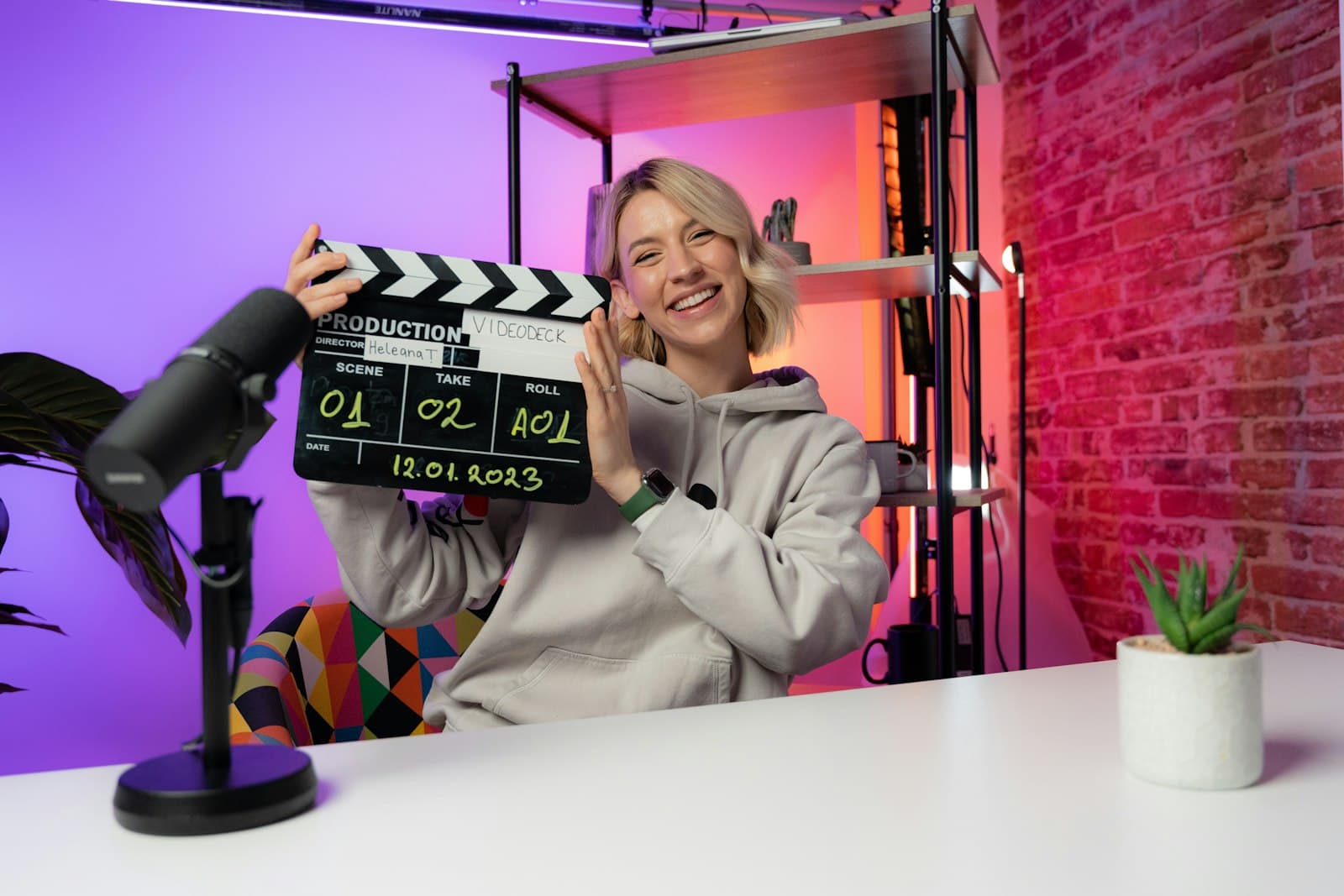Produktion im Studio